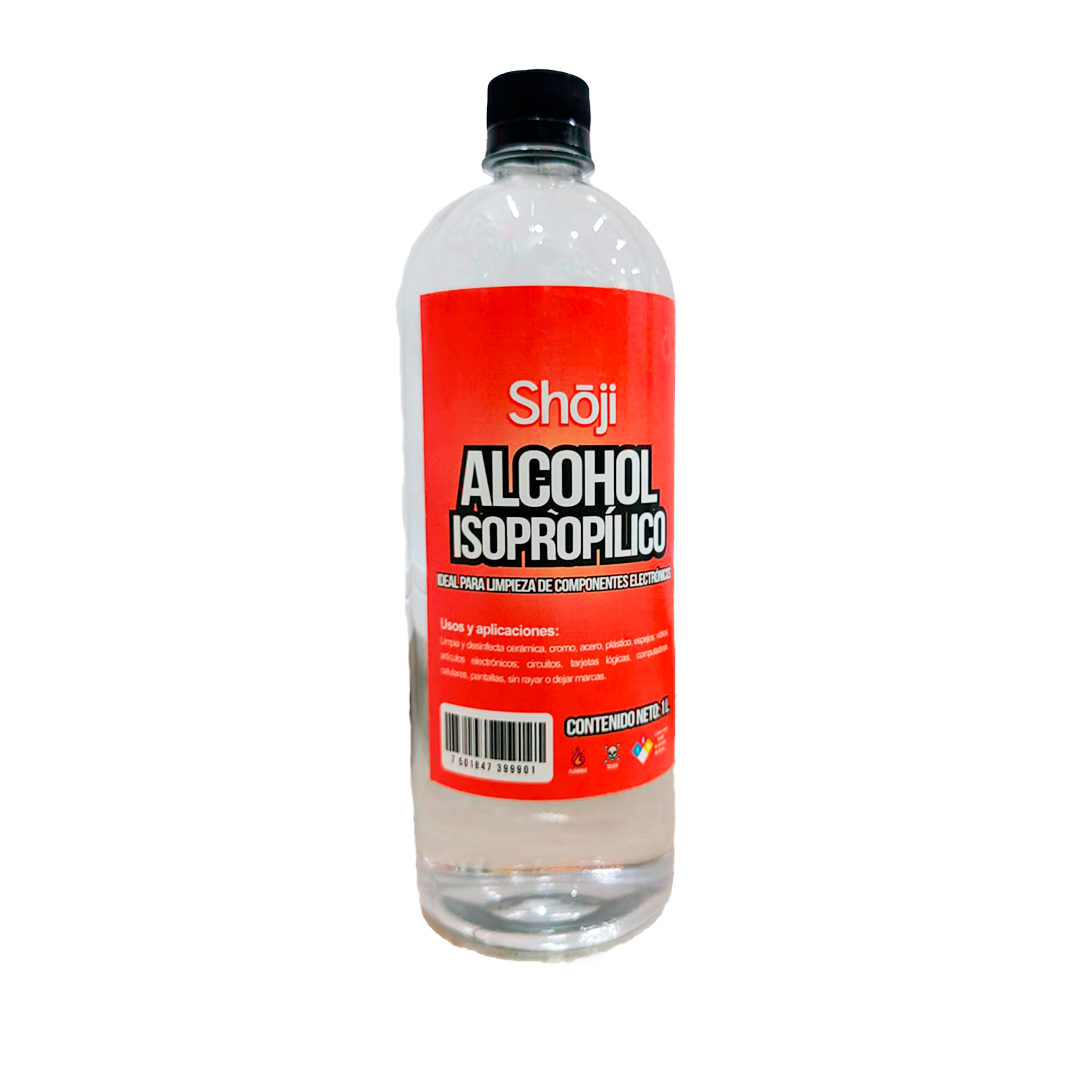 Alcohol isopropílico 1L (Limpiador de pantalla)